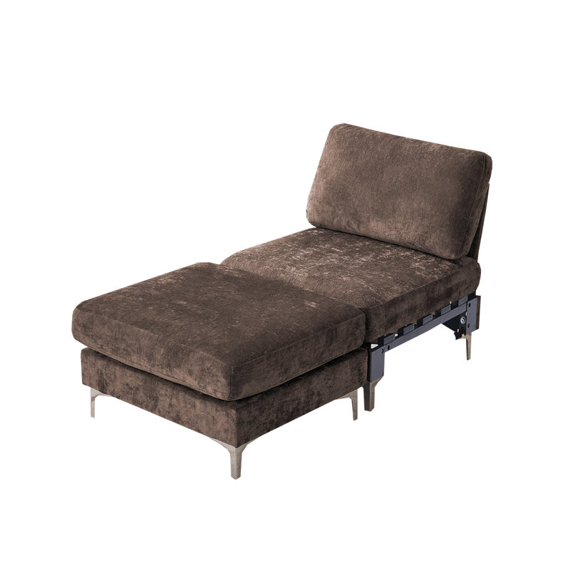 Tennielle Foam Chenille Accent Chair, Brown