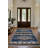 Minisase Collection Digital Print Cotton-Polyester Blue Moroccan Floral Rug-1538842475