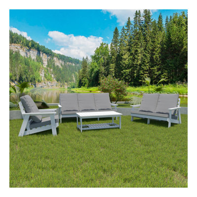 Canapé de jardin 3 places avec coussin