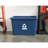 Plastic Open Outdoor Trash & Recycling Bin - 17 Gallons