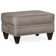Repose-pieds rectangulaire en cuir véritable de 28,5 po de largeur Reddish