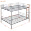 Lit superposé double au-dessus de double, argent-216745906-216745904