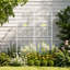 Ensemble de 2 treillis de jardin en métal 86,7 po antirouille pour plantes grimpantes-661522975-661522972