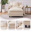 Fauteuil d'appoint rembourré en chenille de 39,4 po avec repose-pieds, fauteuil de lecture pour chambre à coucher 39,4 po-1361285906