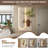 Adjustable 3-Color LED Sandstone Wall Decor With Simulated Green Plants - 3D Art Sculpture, Glass Vase & Rabbit Statue, Remote Control Light Strips For Living Room, Bedroom, Hallway