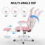 Makynlei High Back Ergonomic Mesh Office Chair with Adjustable Lumbar Support, Footrest and Headrest-490202760