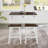 Industrial 4-Piece Bar Table And Chairs Set, Space-Saving Design For Compact Living And Dining Areas, Dining Table Set-163503367