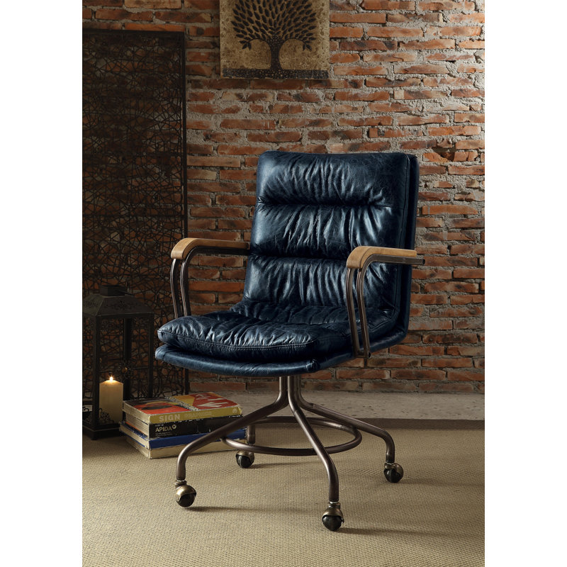 Chaise de bureau Harith II, Bleu