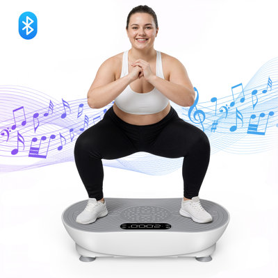 MERACH Bluetooth Vibration Plate Exercise Machine with LED Touch Screen for Home Fitness Training