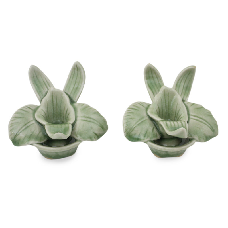 Ensemble de chandelles en céramique 2 pièces Veroniza