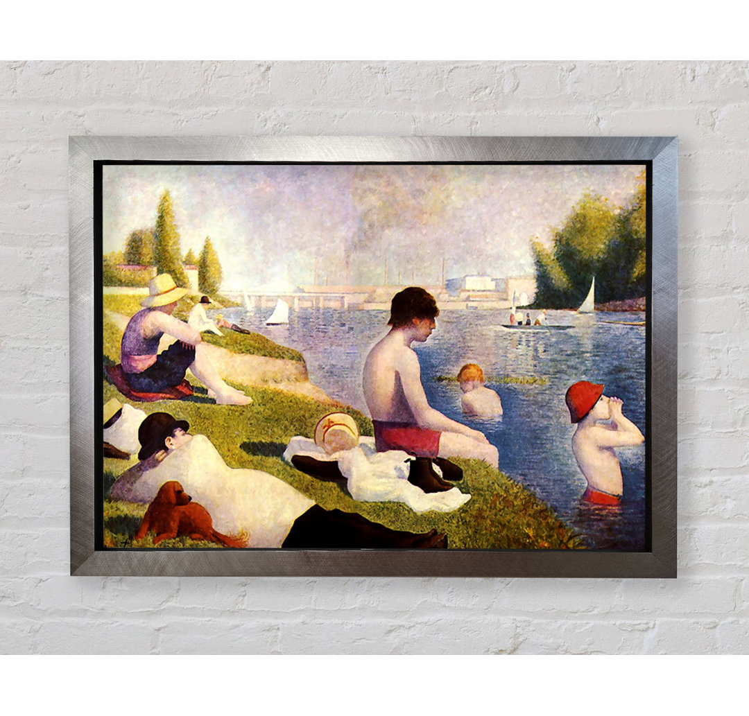 Seurat Ein Schwimmbad in Asnie`Re - Einzelner Bilderrahmen Kunstdrucke