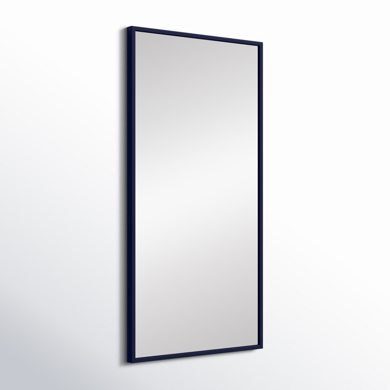 Miroir mural Sabine, 36 po x 18 po, Bleu