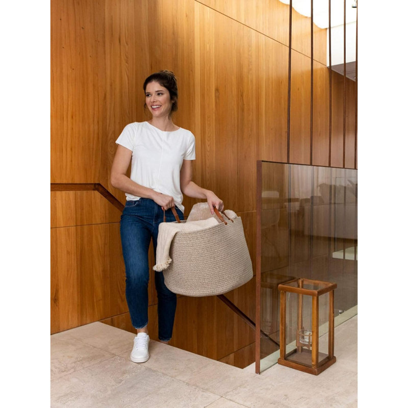 Laundry Basket with Handles, Full Brown