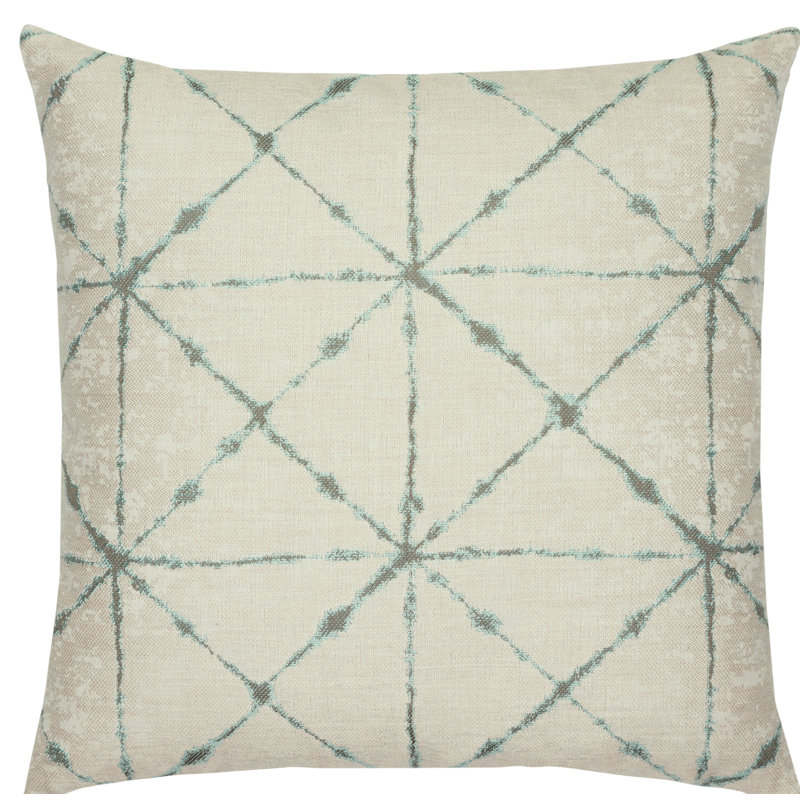 Trilogy Throw Square Indoor/Outdoor Pillow Cover & Insert by Elaine Smith, Indigo, 22"H x 22"W