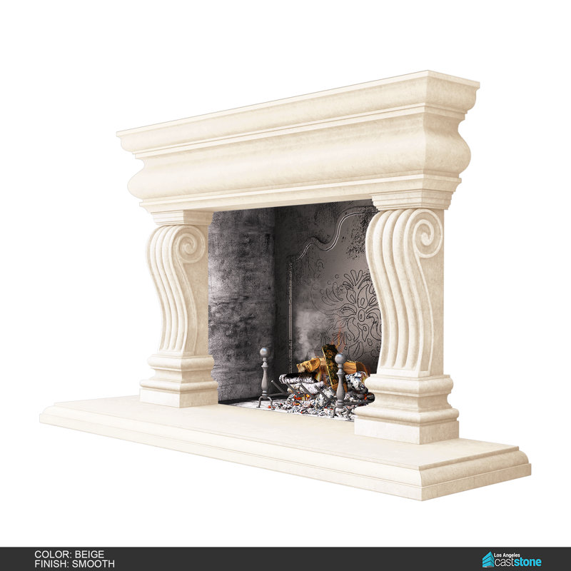 Tigran IV Fireplace Surround, Smooth Beige
