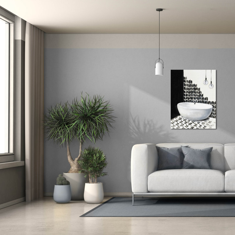 «Epic Graffiti« Bathroom Patterns 1 »par Silvia Vassileva, art mural sur toile, 26 po x 34 po, H 34 po x l 26 po