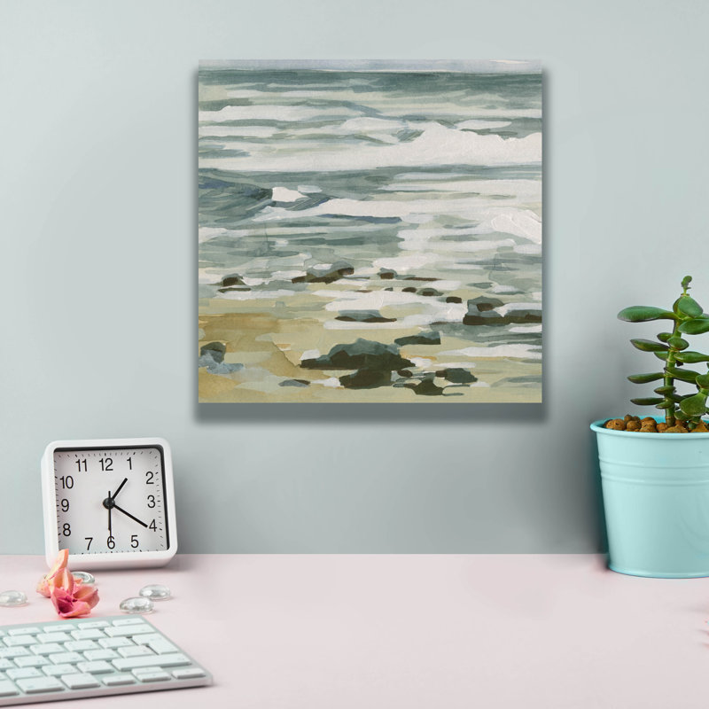 Toile épique Graffiti «Low Tide 2» par Emma Caroline, 12 po x 12 po, H 12 po x l 12 po