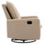 Fauteuils inclinables et pivotants modernes, chaise compacte en métal polaire Teddy