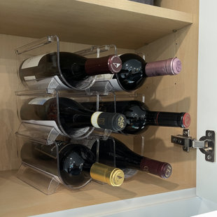 Set de 8 casiers à bouteilles de vin modernes – Support à bouteilles  empilable pour
