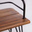 Banc en bois industriel et métal Zion