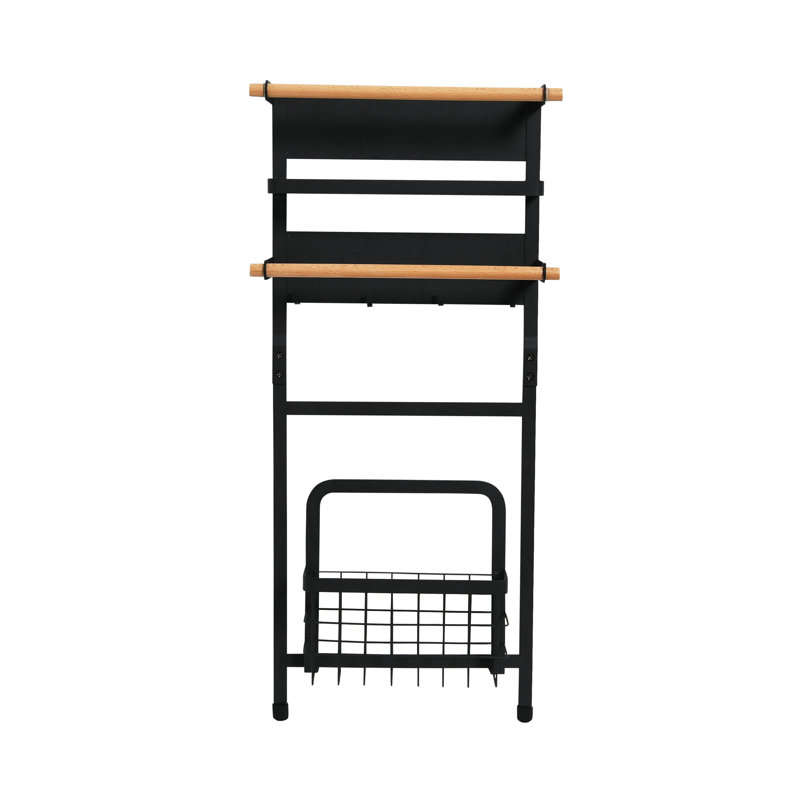 Metal Magnetic Organizer Rack, Black