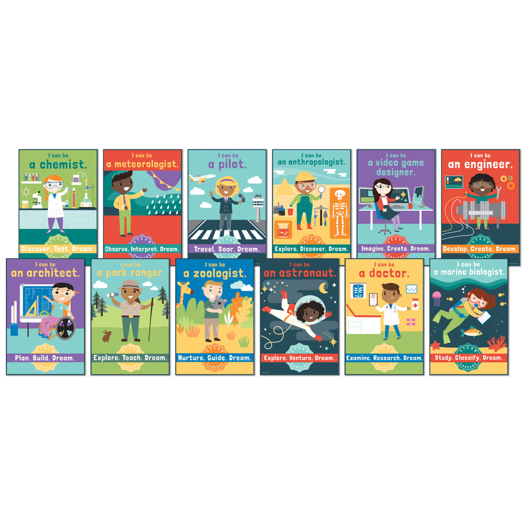 Steam Careers Bulletin Board Set Frank Schaffer Publications/Carson Dellosa Publications