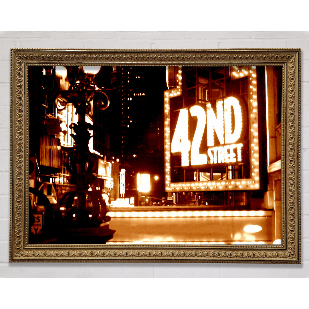 New York City 42Nd Street - Einzelner Bilderrahmen Kunstdrucke