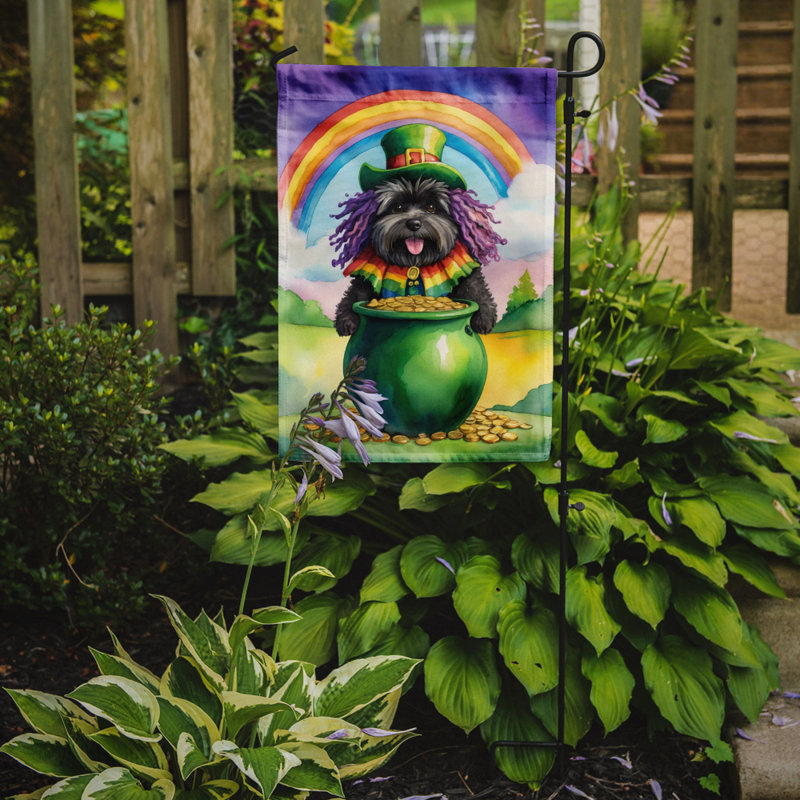 Drapeau de jardin double face en polyester H 15,5 po x l 11,25 po St Patrick's Day
