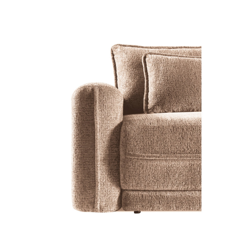 Taylir 3 Seater Chenille Sofa Bed, Beige