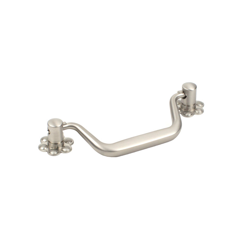 Poignée tombante 3 3/4 po Country Country, Nickel satiné mat