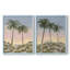 Impression encadrée Sunrise Palms I-Premium - prête à être accrochée - aucun clou requis - aucun clou requis-108025213-108025212