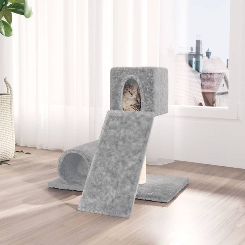Macsen Cat Perch, Light Grey