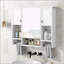 Armoire de salle de bain murale moderne avec rangement polyvalent et design élégant