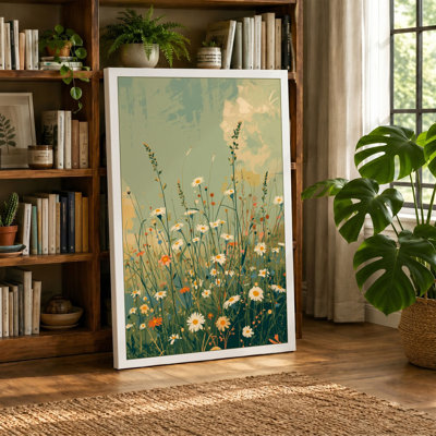 Wildflower Garden Botanical - Wrapped Canvas