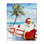 «Surfing Santa at Beach», art mural sur toile par Patrick Reid Obrien