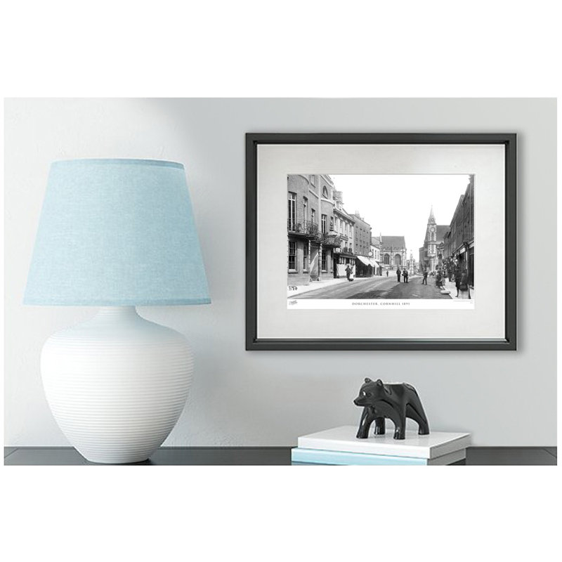Dorchester, Cornhill 1891 by Francis Frith - Single Picture Frame Print, 28cm H x 36cm W x 2.3cm D