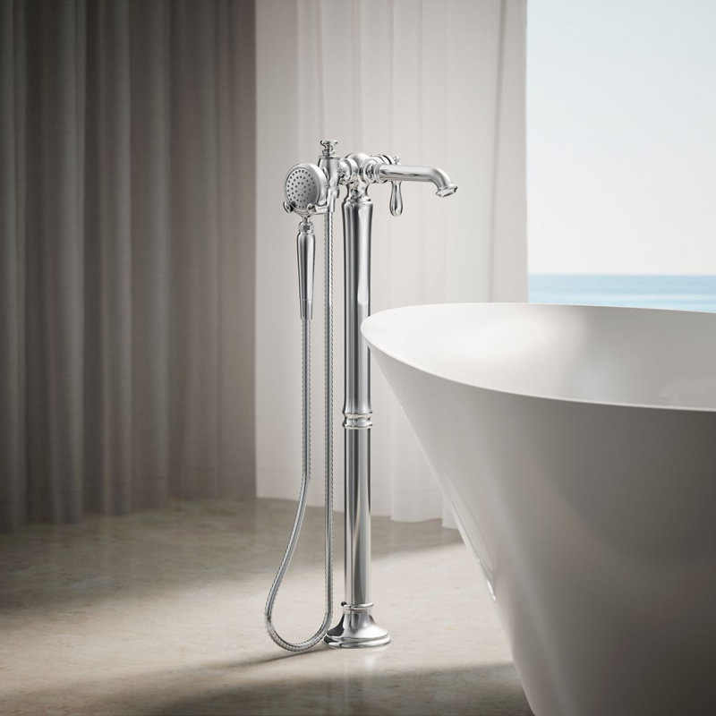 Artifacts® Single Handle Floor Mounted Clawfoot Tub Faucet, Oil Rubbed Bronze