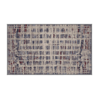 Tapis gris lavable à la machine