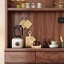 Buffet en noyer massif et bois manufacturé-1974823063