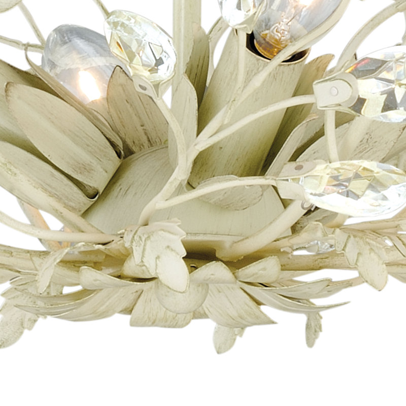 Ilia Semi Flush Mount, French Cream