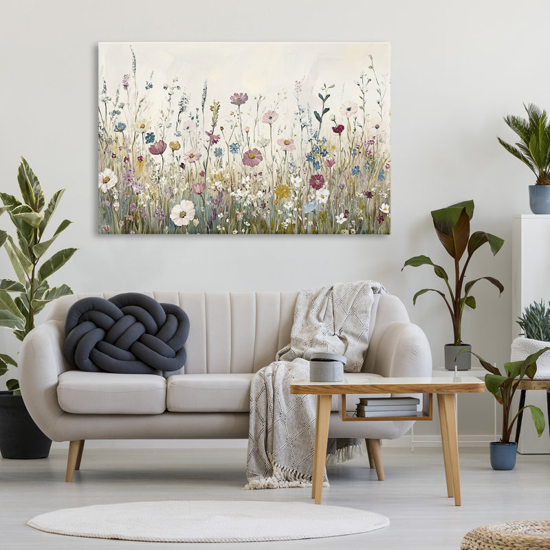 Toile de printemps pastorale, conception de Kim Allen, H 30 po x l 45 po