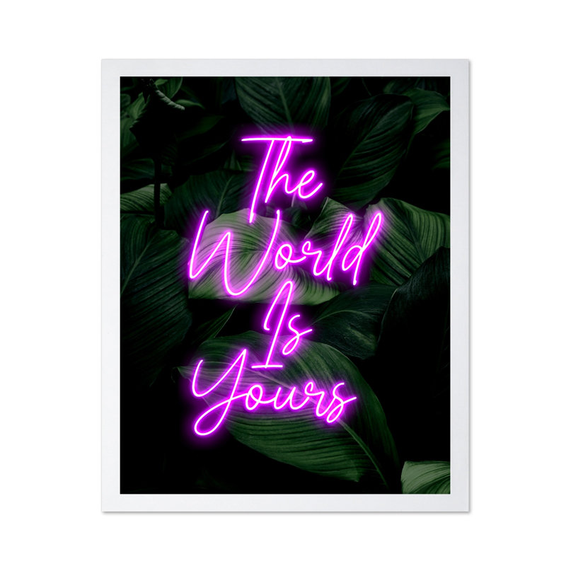 Le monde vous appartient, Poster, White Framed, 08"H x 10"W