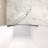 34"X 72" Shower Door Aluminum Frame, Half Frame ,1/4"(6Mm) Tempered Glass Explosion Proof Film-123404601