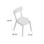Chaise d'appoint grise Mitton