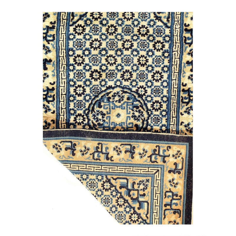 Oriental Area Rug in Navy Blue