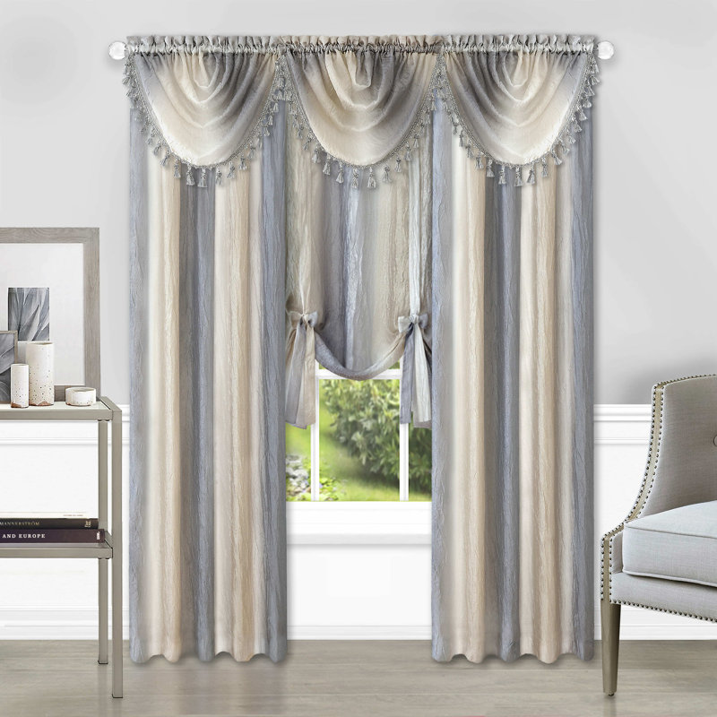 Eliuth Semi Sheer Curtain Single Panel