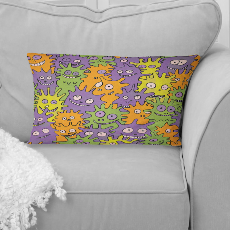 Coussin lombaire pour enfant, Mauve/orange