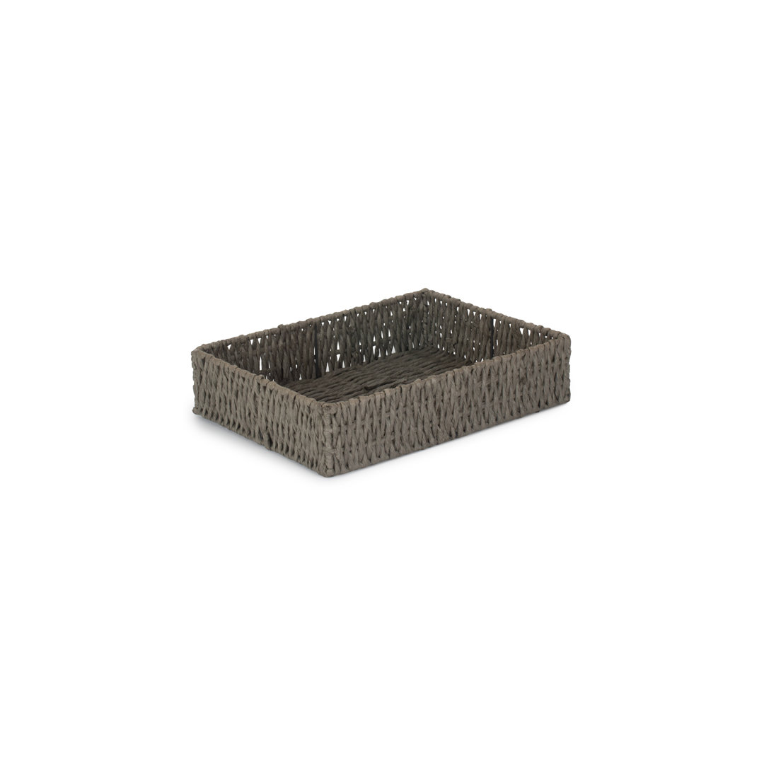 Lily Manor Wicker Storage Tray Basket