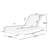 Adjustable Foldable Acacia Wood Outdoor Chaise Lounge With Water-Repellent Cushion And Headrest-1603428426