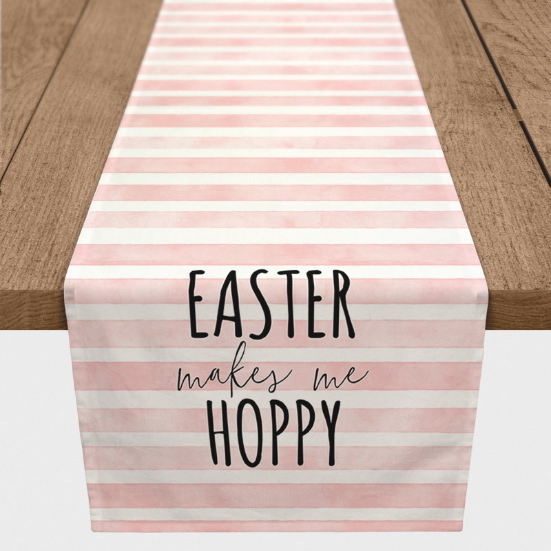 Langham Striped Easter Table Runner, 16" x 72"
